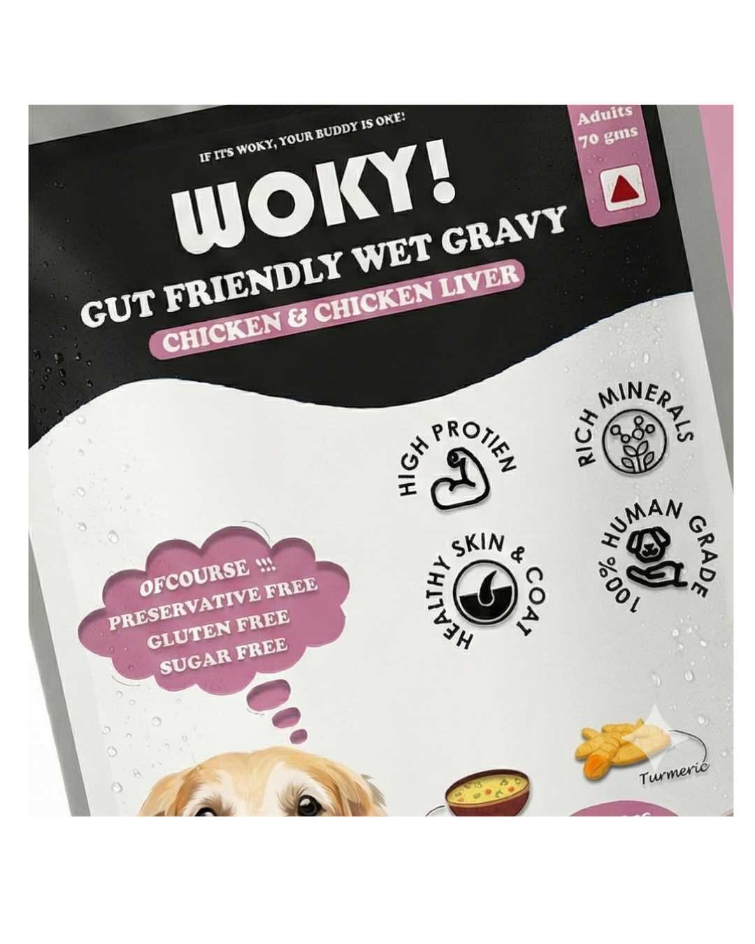 Chicken & Liver Added Prebiotics - Adult Dogs 70gms (Pack of 6 Pc)