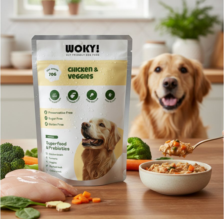 Chicken & Veggies with Added Prebiotics - for Adult Dogs 70gms (Pack of 6 Pc)