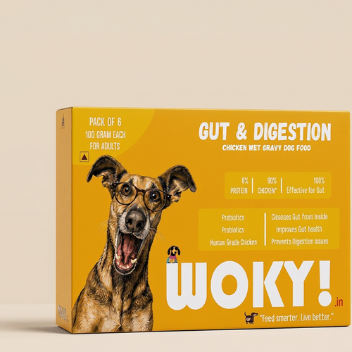 WOKY! - Gut & Digestion Focused Wet Gravy Dog Food (100gms)