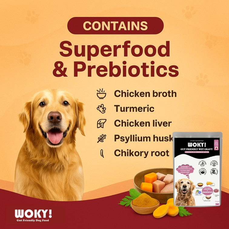 Chicken & Chicken Liver Added Prebiotics - Adult Dogs 70gms (Pack of 6 Pc)