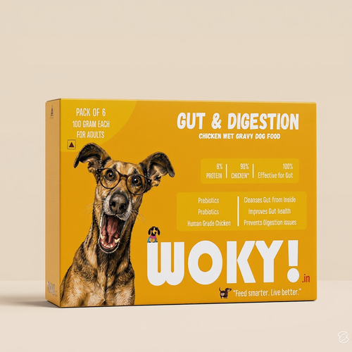 WOKY! - Gut & Digestion Focused Wet Gravy Dog Food (100gms)